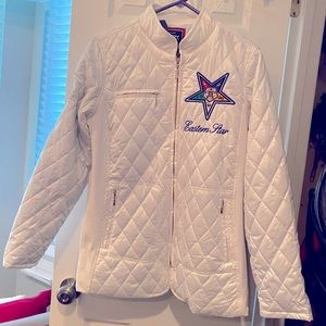 Order of Eastern Star / OES White Quilted Jacket